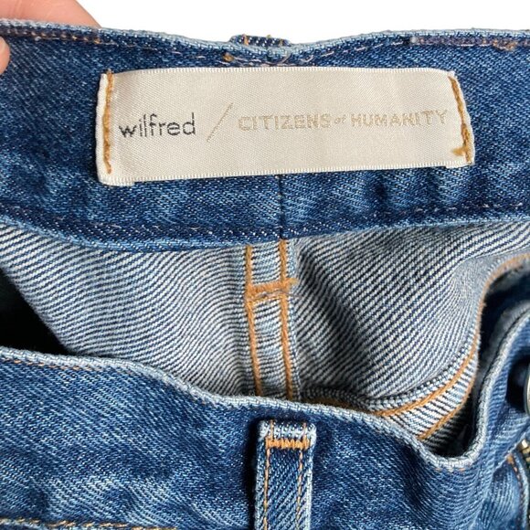 ARITZIA Wilfred Collab Liv Straight Capris Jeans US 26 - Picture 7 of 9